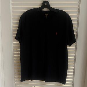 Polo by Ralph Lauren Black Tee with Red Emblem